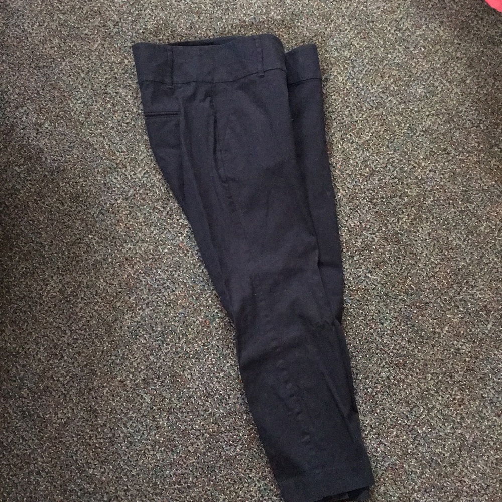 Ann Taylor signature crop navy pants